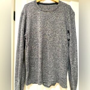 Lululemon Soft Lightweight Surge Dark Heathered Gray SzM Long Sleeves Unisex